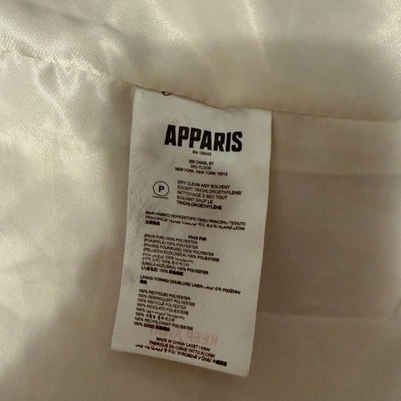 Apparis Women's white Teddy coat size XS - Picture 5 of 6